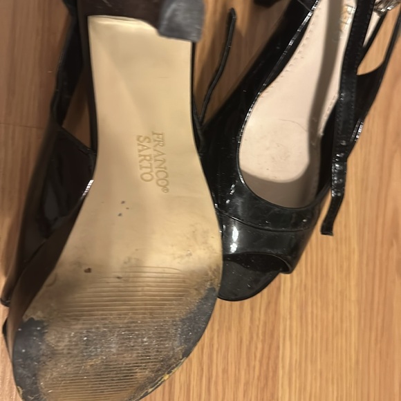 4” Franko Sarto Ankle Strap Heels - Picture 2 of 4